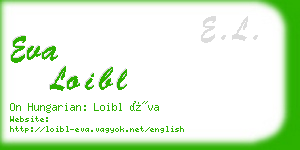 eva loibl business card